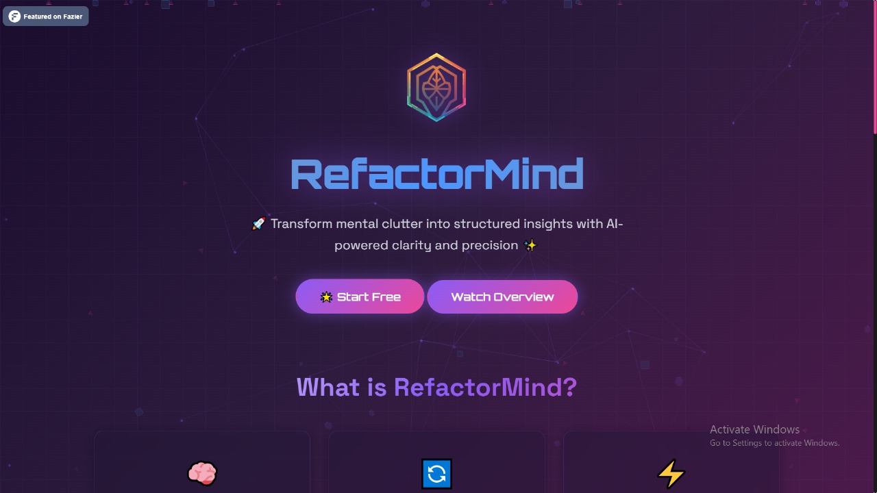 RefactorMind features