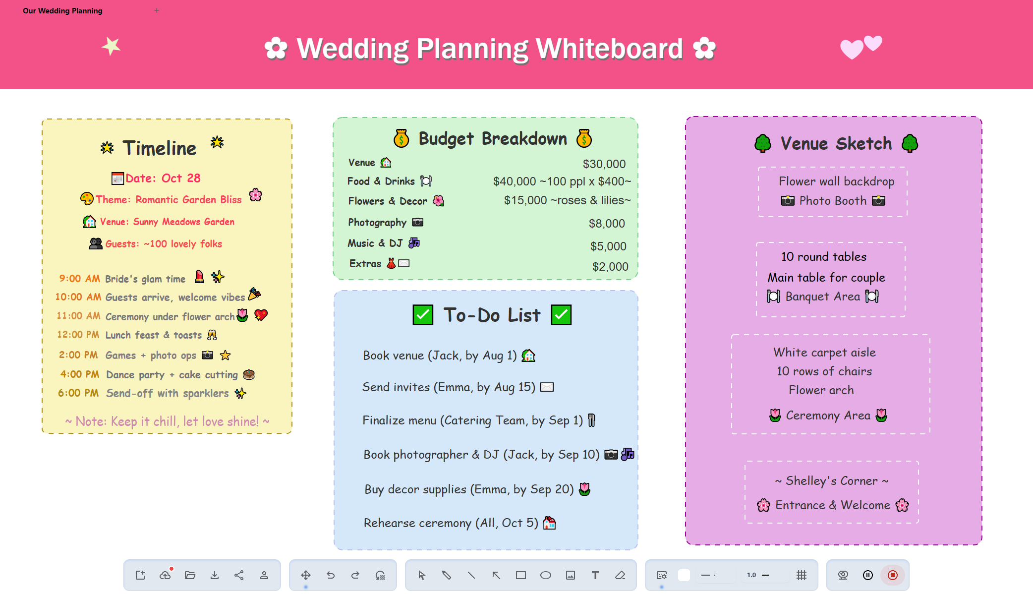 Whiteboard Recorder features