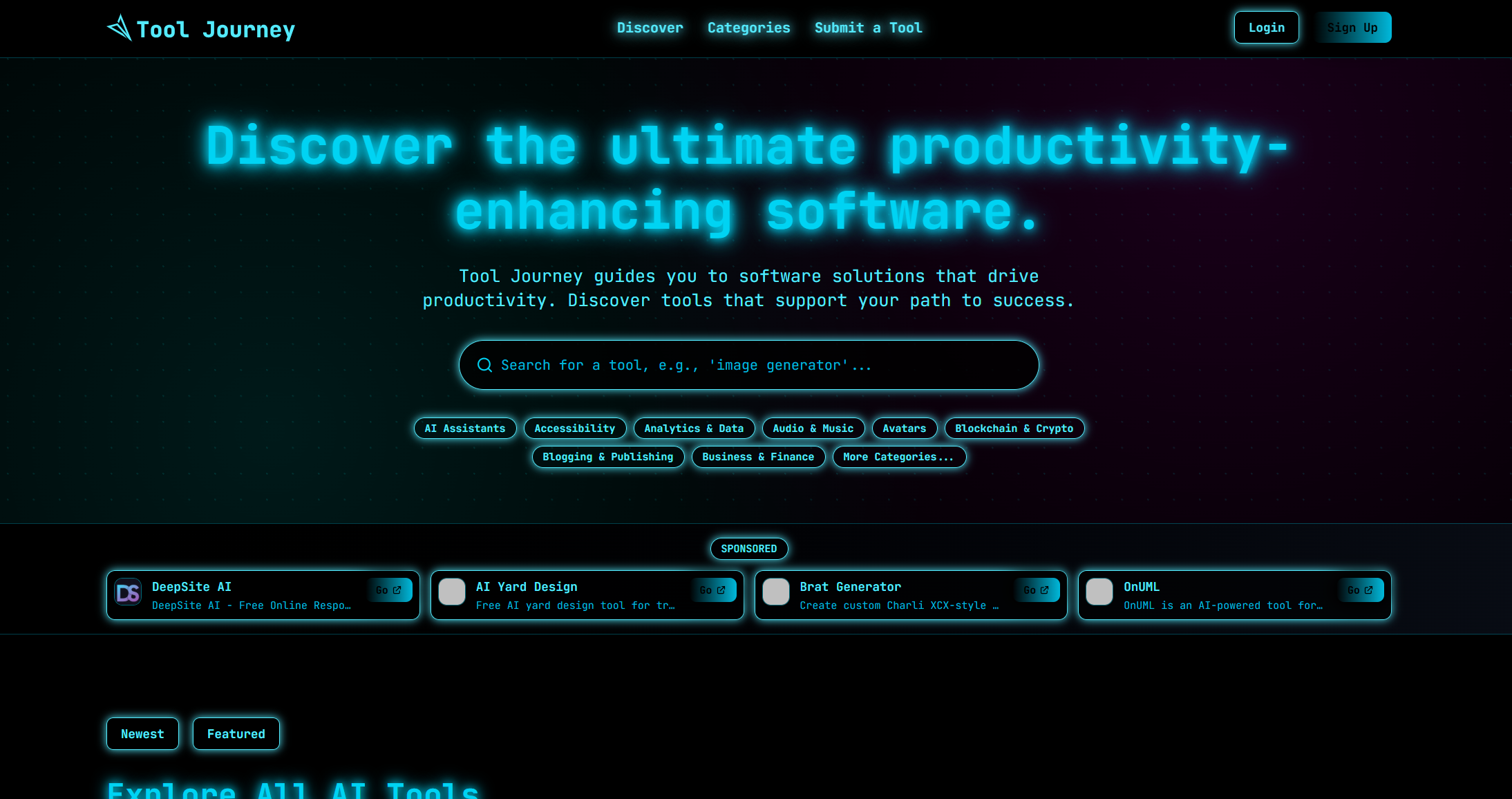 Tool Journey features